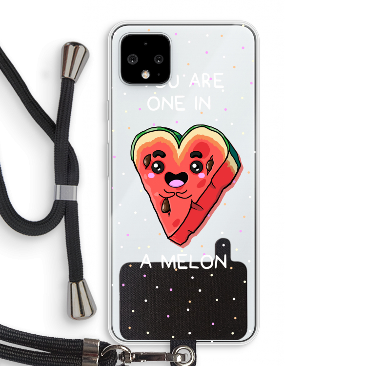 One In A Melon: Pixel 4 XL Transparant Hoesje met koord