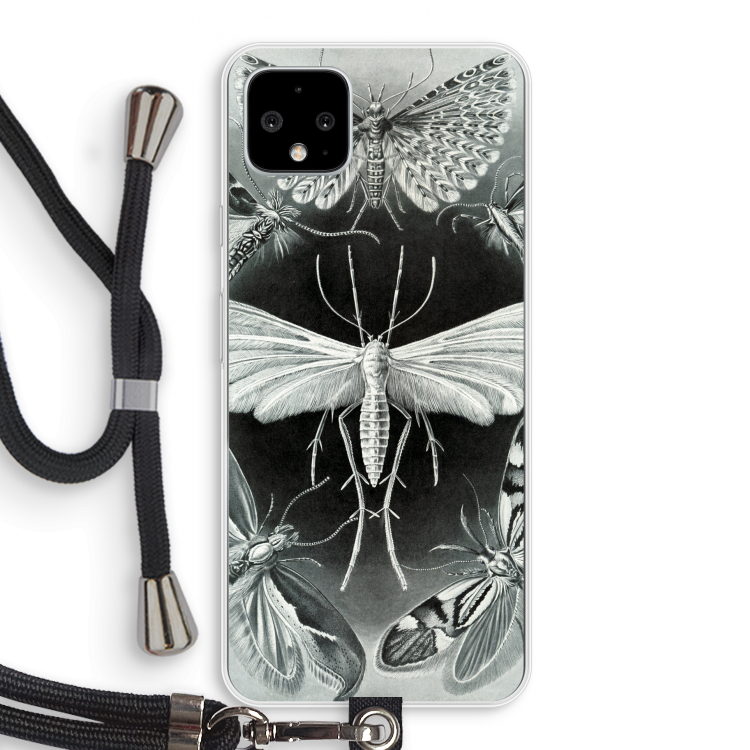 Haeckel Tineida: Pixel 4 XL Transparant Hoesje met koord