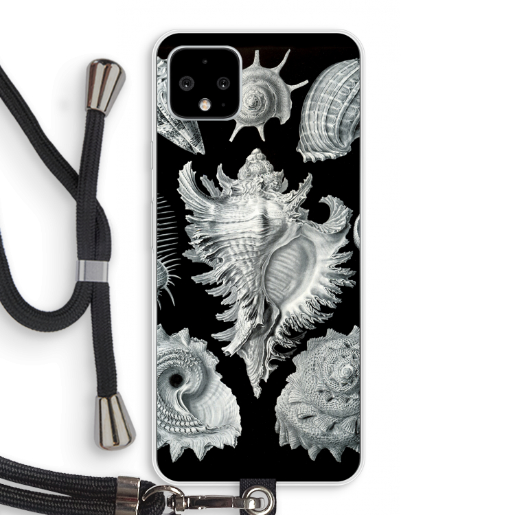 Haeckel Prosobranchia: Pixel 4 XL Transparant Hoesje met koord