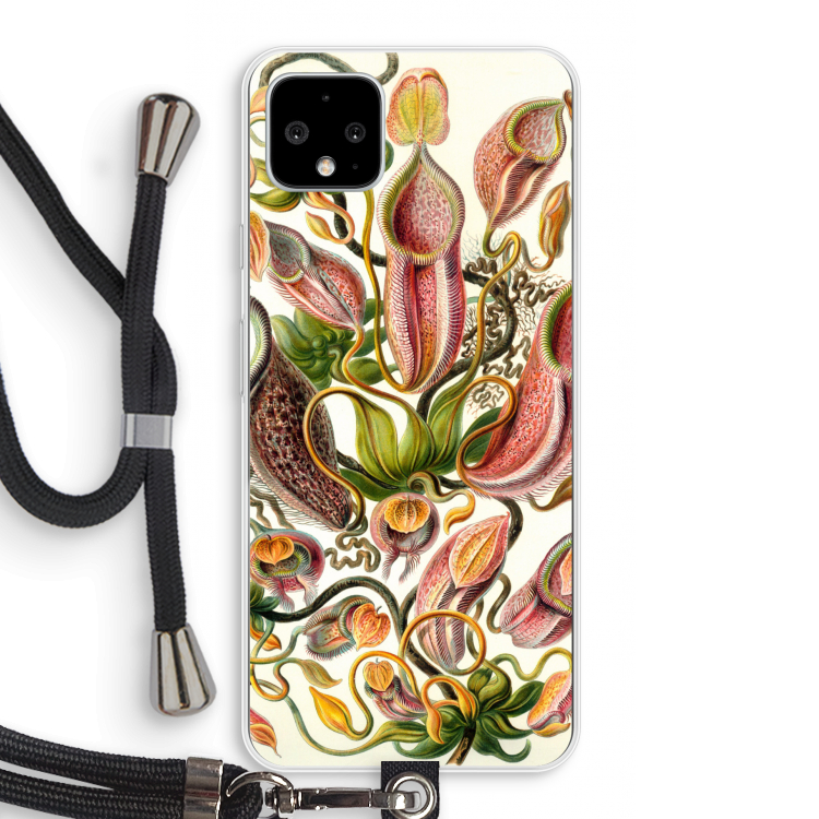Haeckel Nepenthaceae: Pixel 4 XL Transparant Hoesje met koord