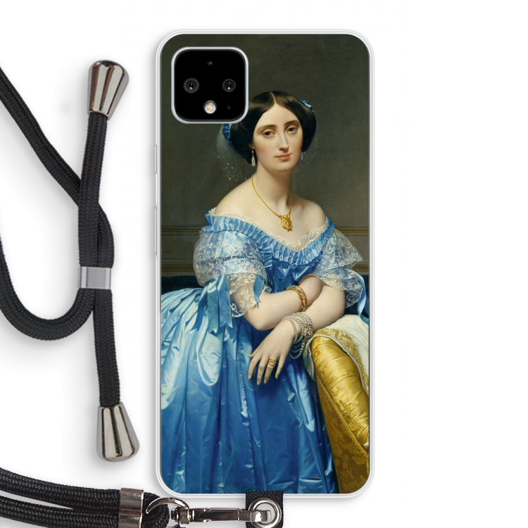 Eleonore: Pixel 4 XL Transparant Hoesje met koord