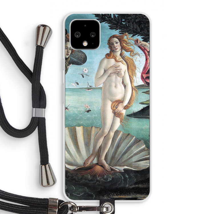 Birth Of Venus: Pixel 4 XL Transparant Hoesje met koord