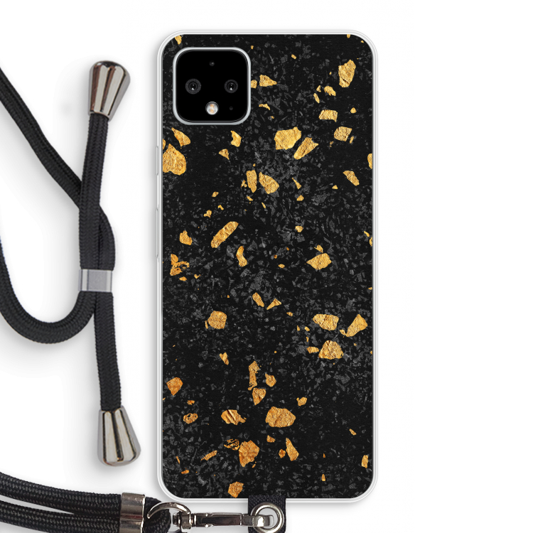 Terrazzo N°7: Pixel 4 XL Transparant Hoesje met koord