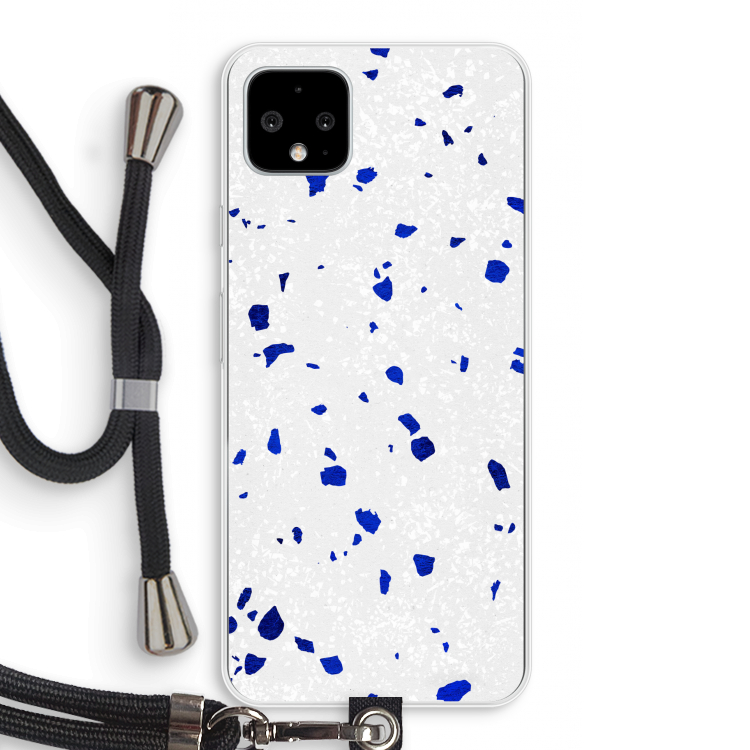 Terrazzo N°5: Pixel 4 XL Transparant Hoesje met koord