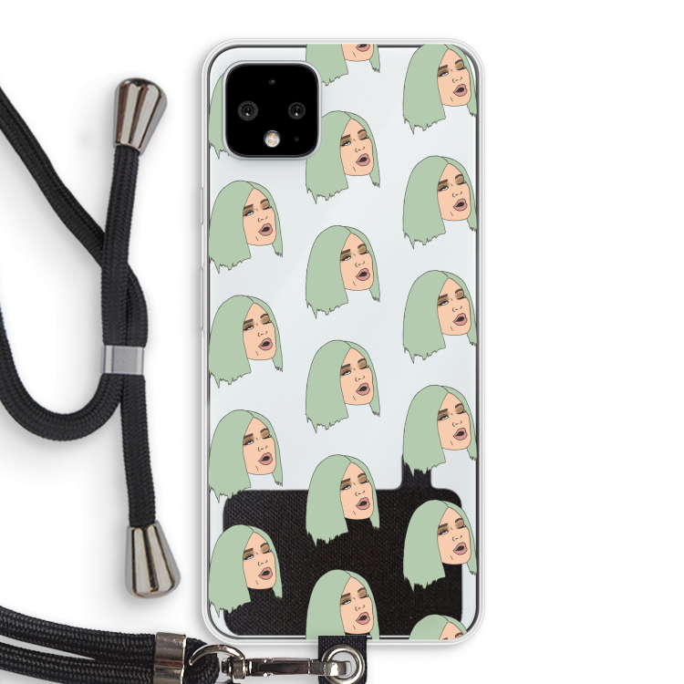 King Kylie: Pixel 4 XL Transparant Hoesje met koord