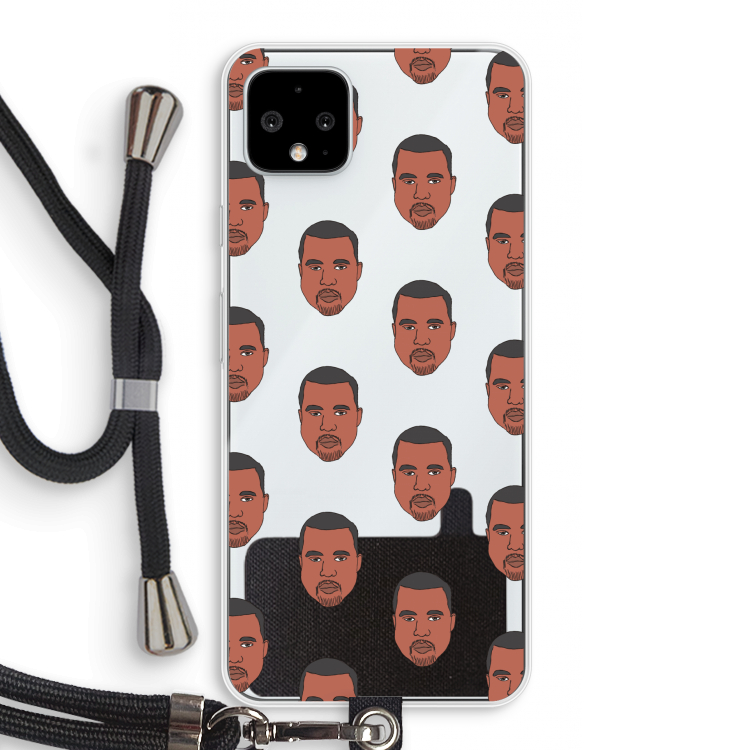 Kanye Call Me?: Pixel 4 XL Transparant Hoesje met koord