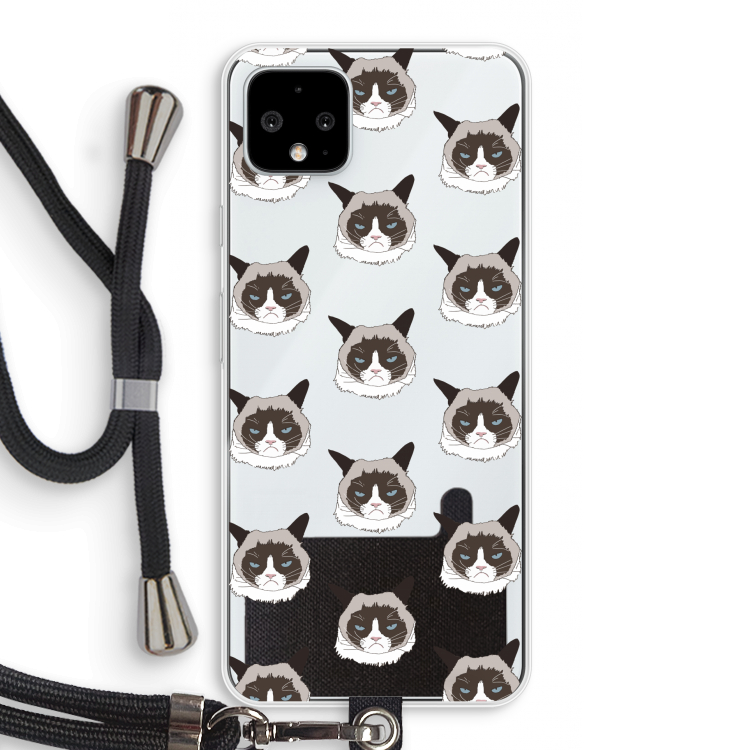 It's a Purrr Case: Pixel 4 XL Transparant Hoesje met koord