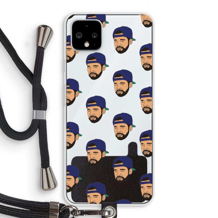 Drake Away: Pixel 4 XL Transparant Hoesje met koord