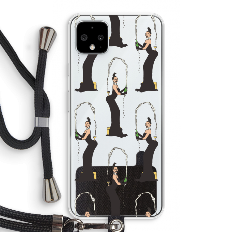 Pop Some Kim: Pixel 4 XL Transparant Hoesje met koord