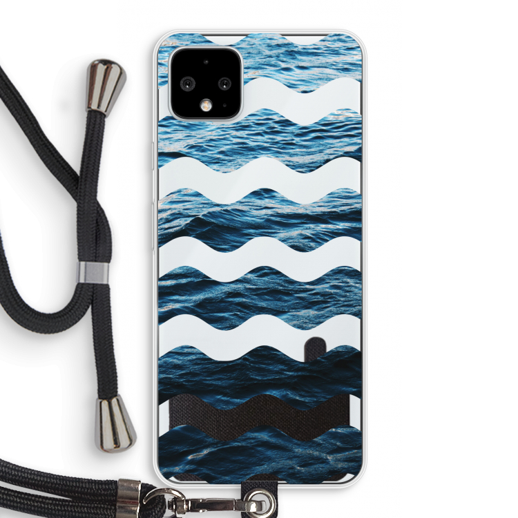 Oceaan: Pixel 4 XL Transparant Hoesje met koord