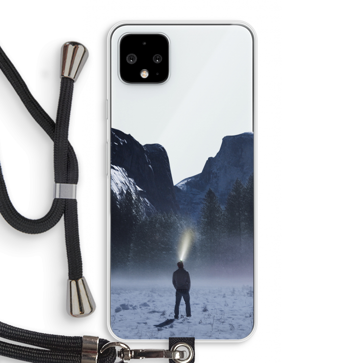 Wanderlust: Pixel 4 XL Transparant Hoesje met koord