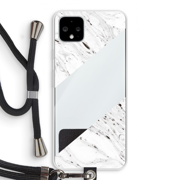 Biggest stripe: Pixel 4 XL Transparant Hoesje met koord