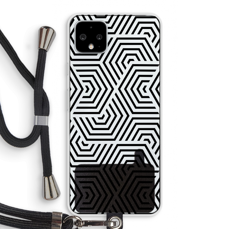 Magic pattern: Pixel 4 XL Transparant Hoesje met koord
