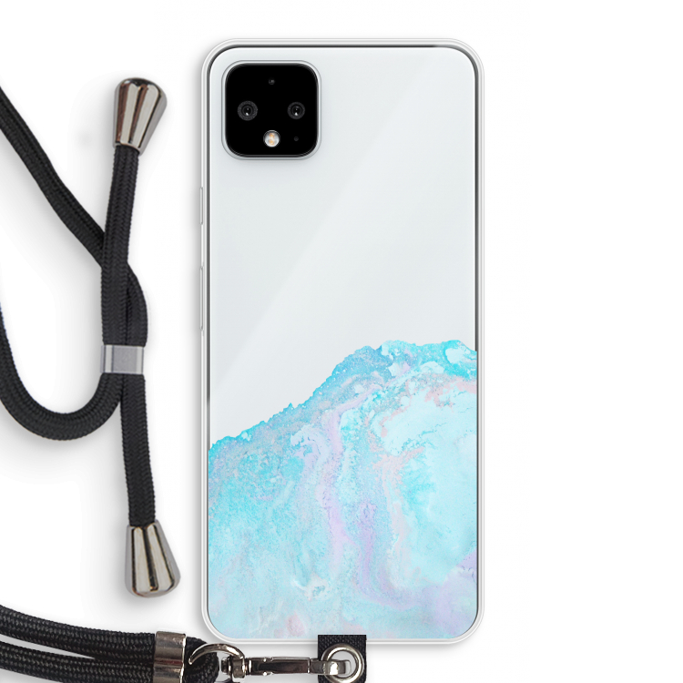 Fantasie pastel: Pixel 4 XL Transparant Hoesje met koord