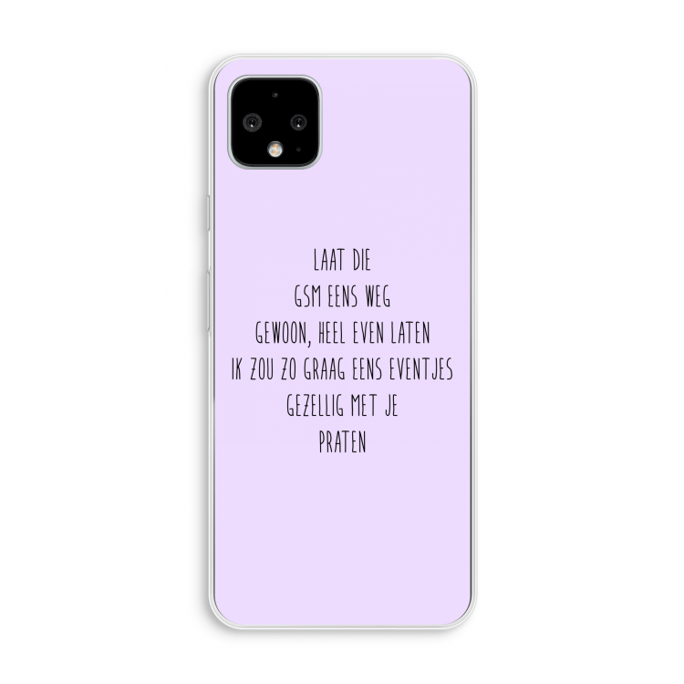 GSM: Pixel 4 XL Transparant Hoesje