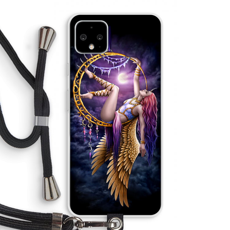 Aerial Angel: Pixel 4 XL Transparant Hoesje met koord
