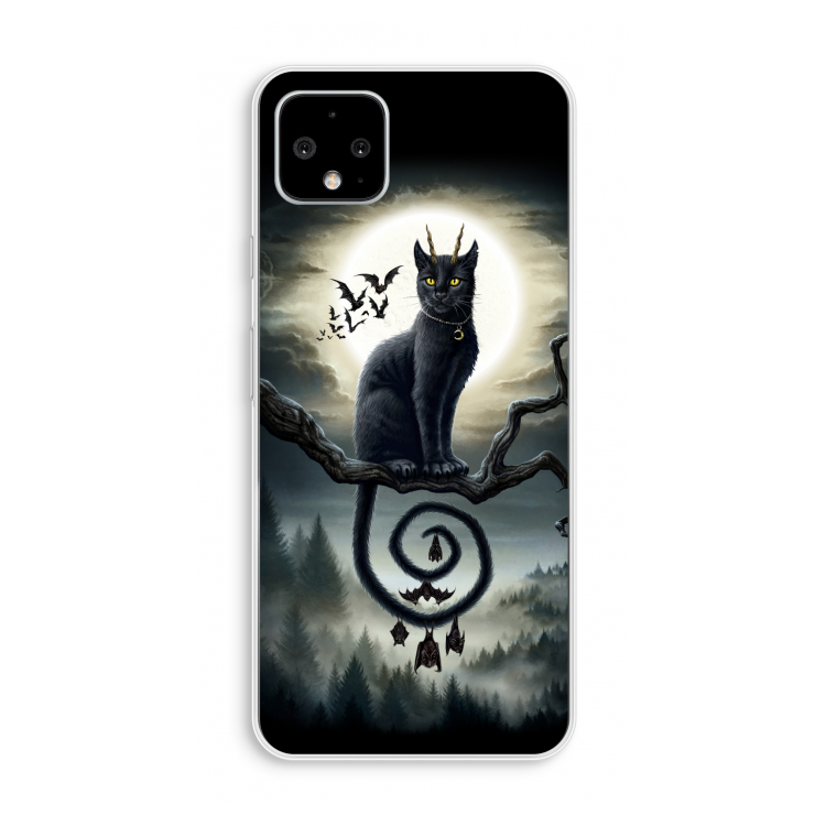 Moonlight Companions: Pixel 4 XL Transparant Hoesje