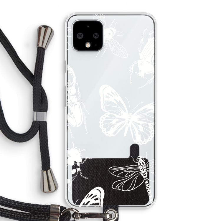 Tiny Bugs: Pixel 4 XL Transparant Hoesje met koord