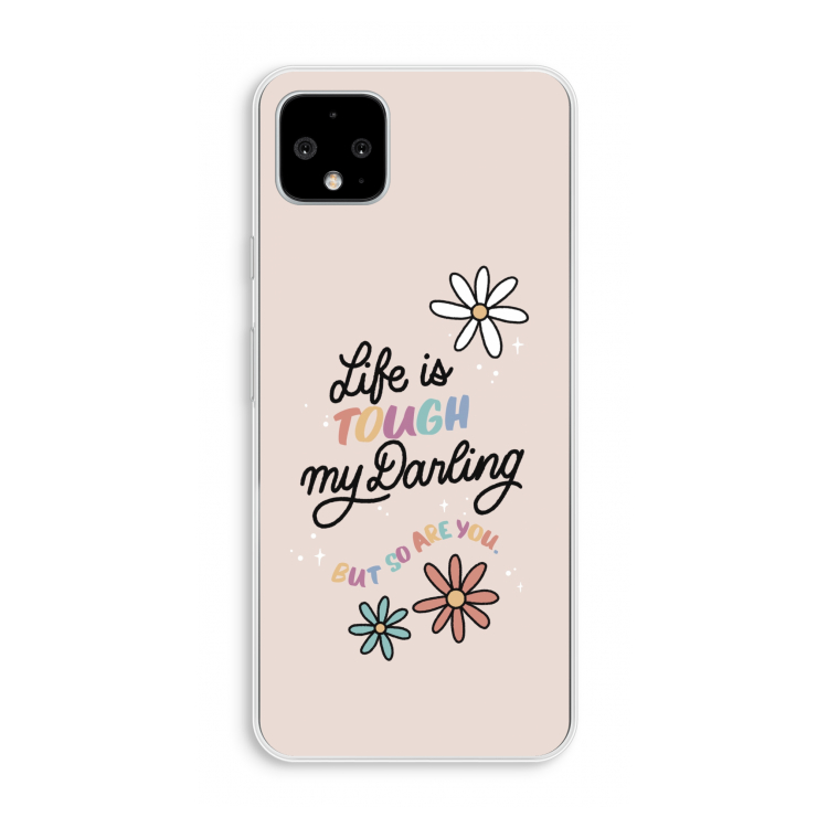 Tough Life: Pixel 4 XL Transparant Hoesje