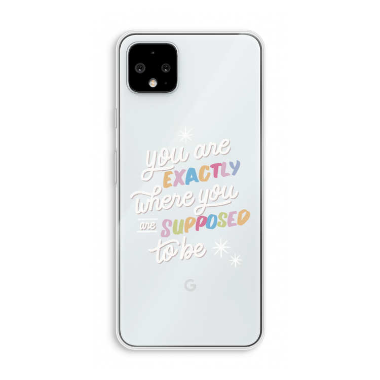 Right Place: Pixel 4 XL Transparant Hoesje
