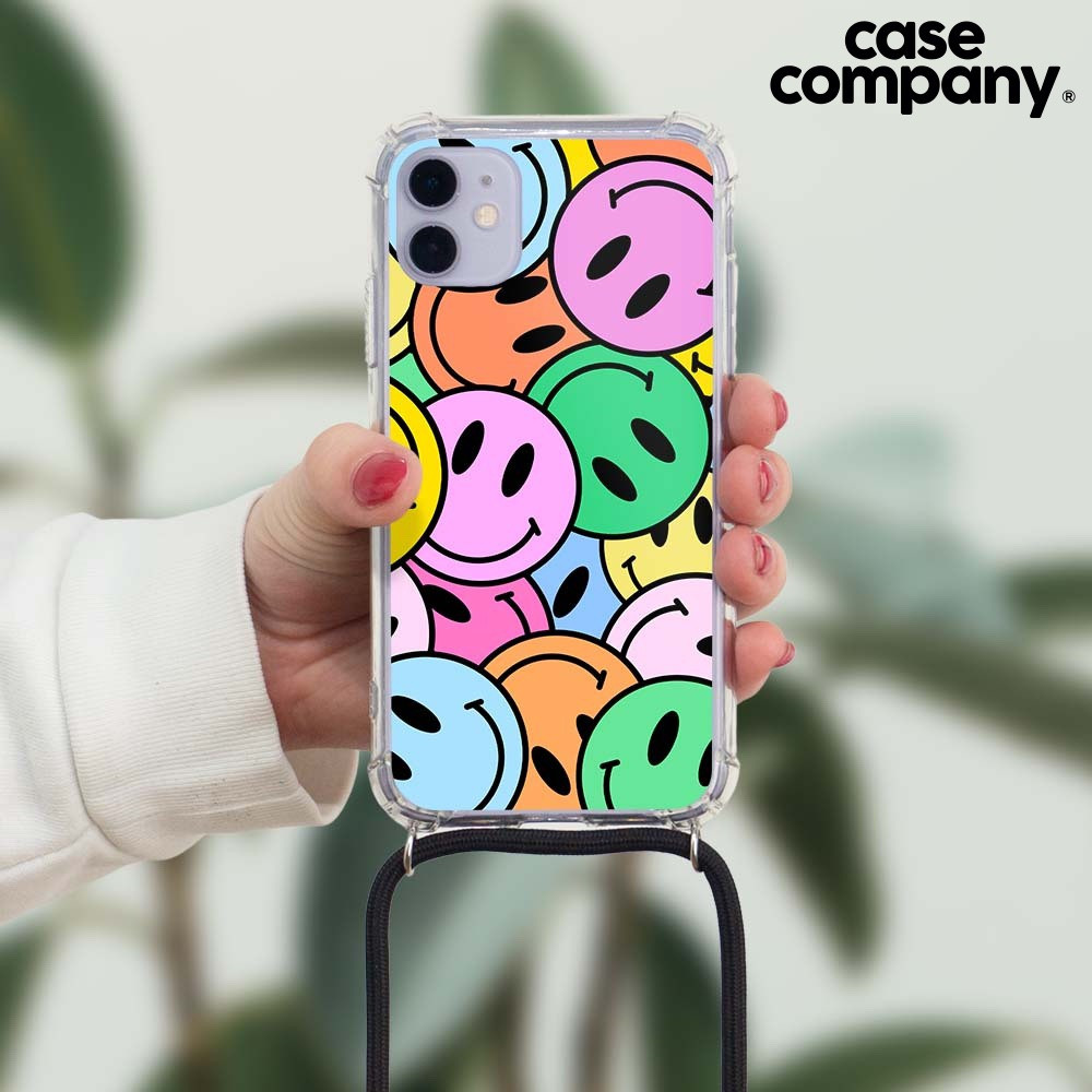 CaseCompany Crossbody_smiley_apple