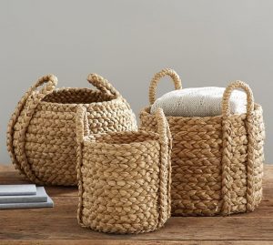 Water Hyacinth Palm Leaf Baskets