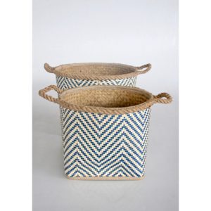 Water Hyacinth Palm Leaf Baskets