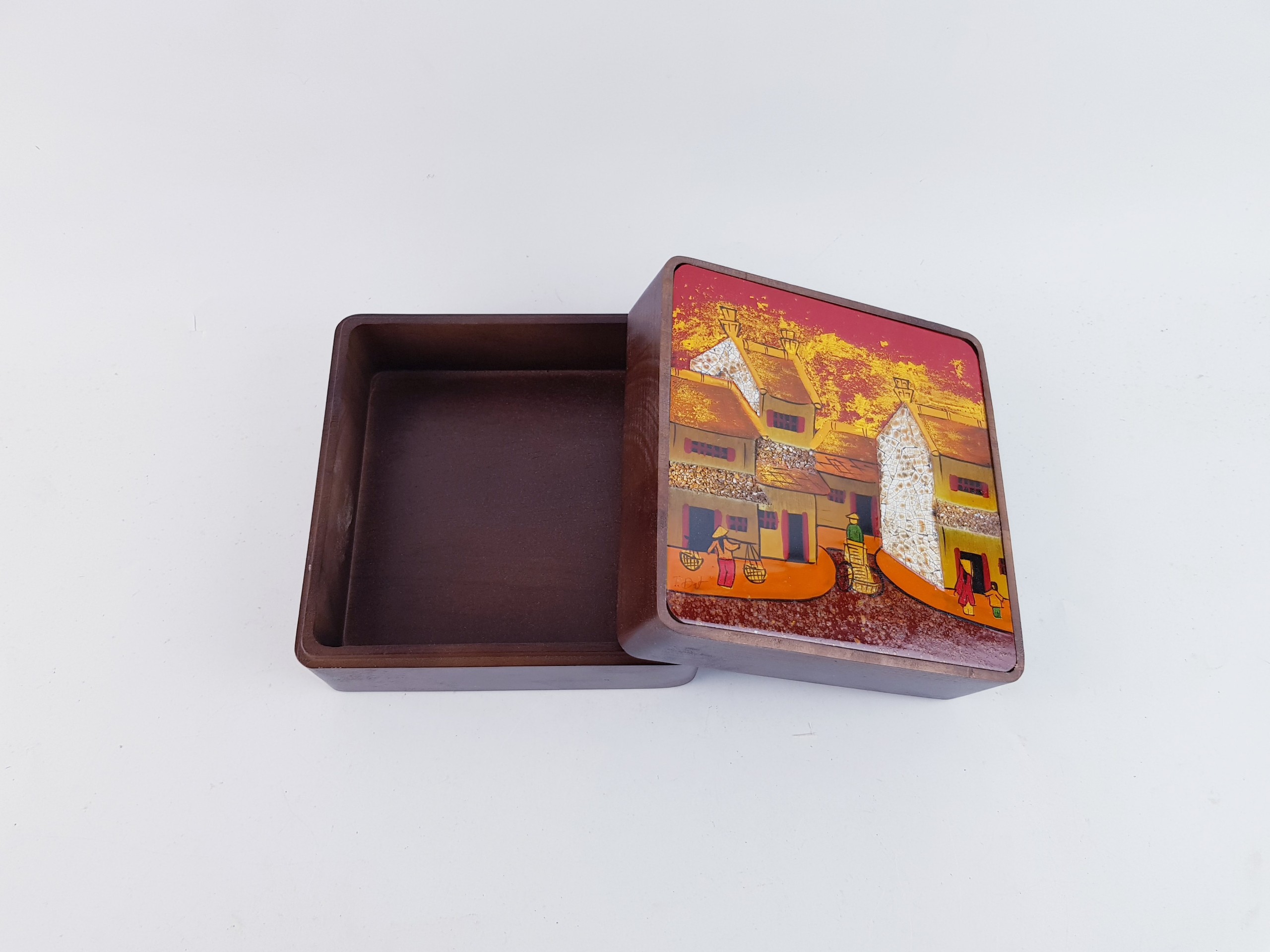 Hộp Gỗ Nắp Sơn Mài