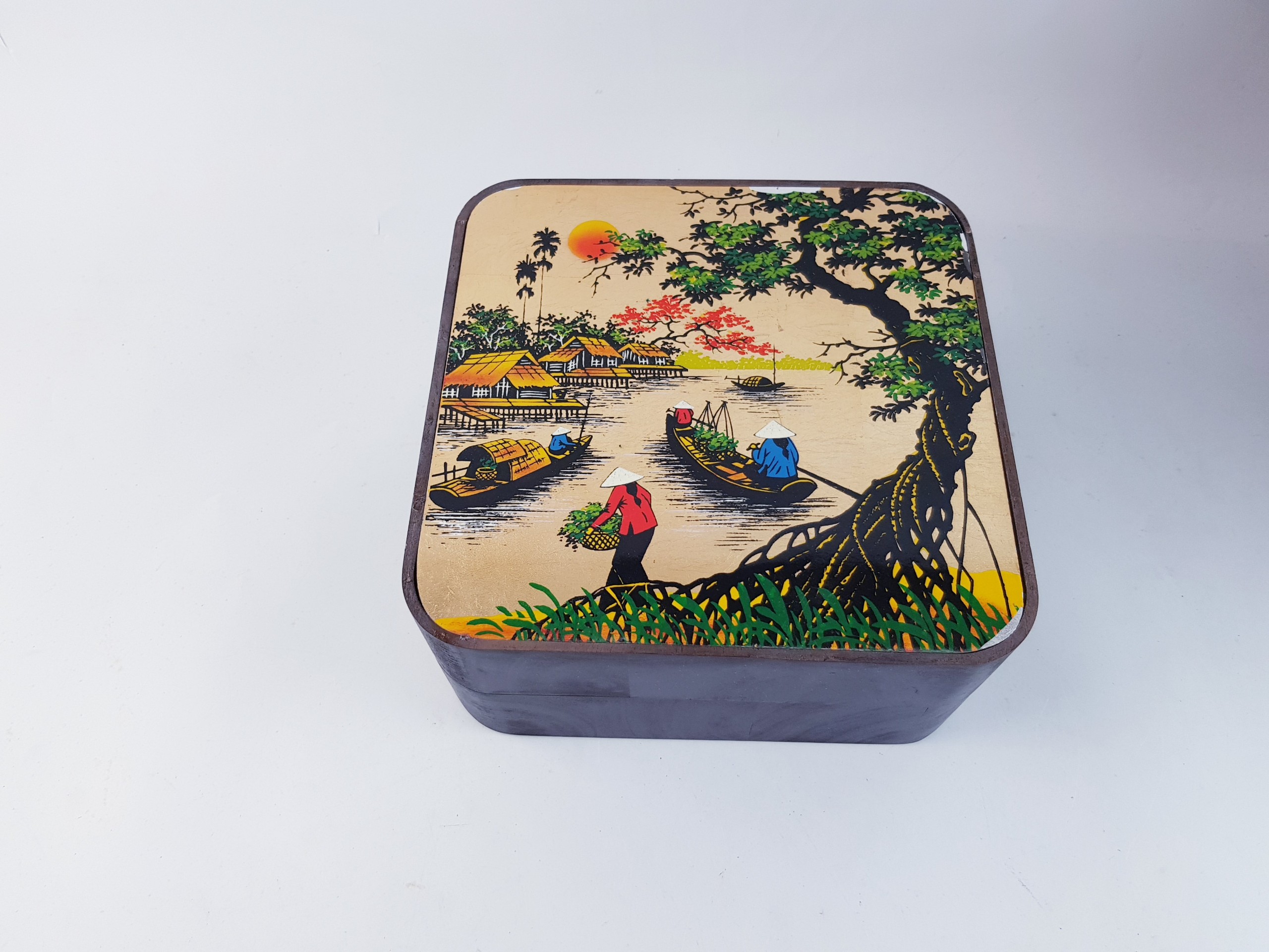 Hộp Gỗ Nắp Sơn Mài - Image 4