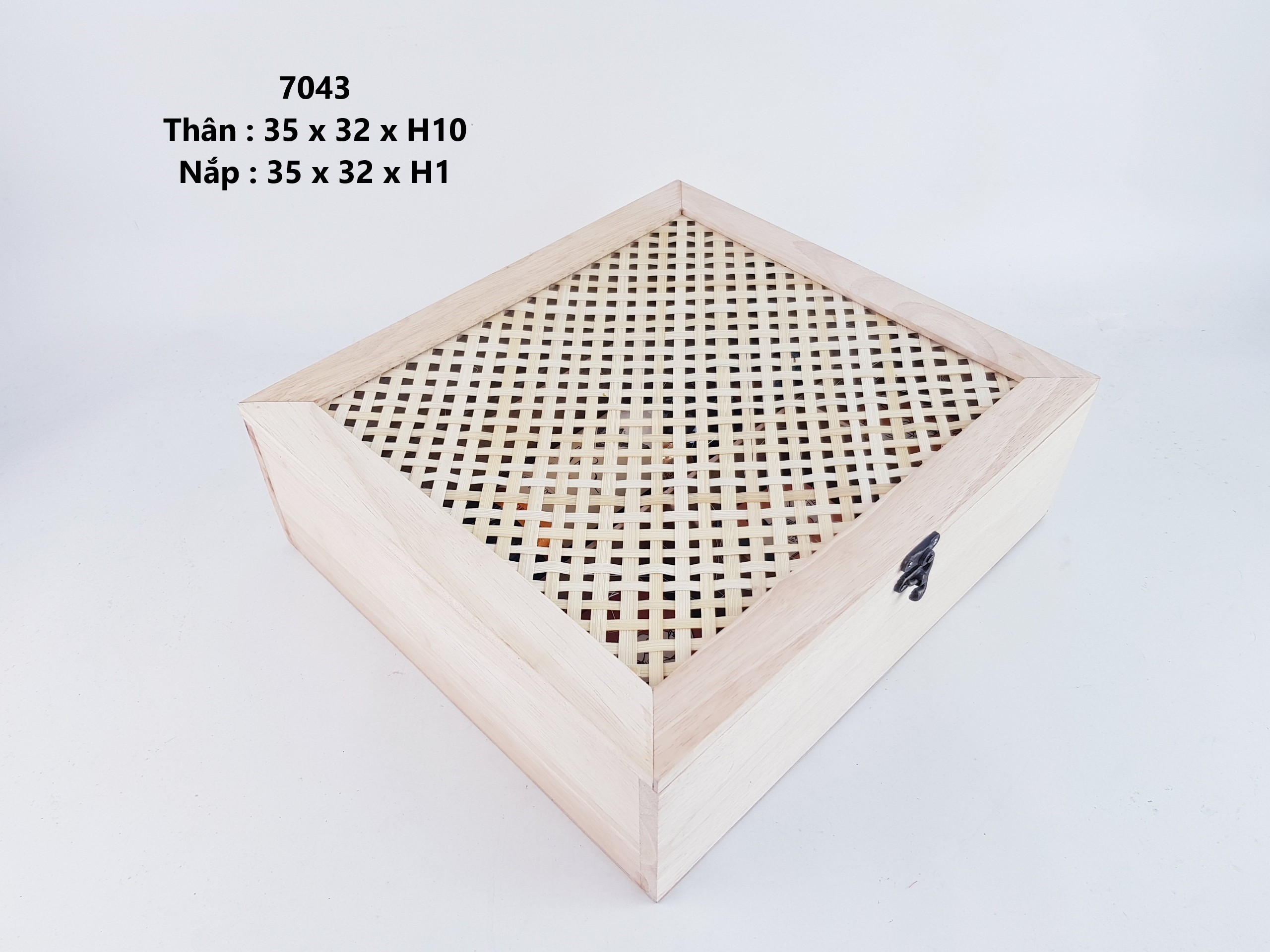 Hộp Gỗ Nắp Mê Tre