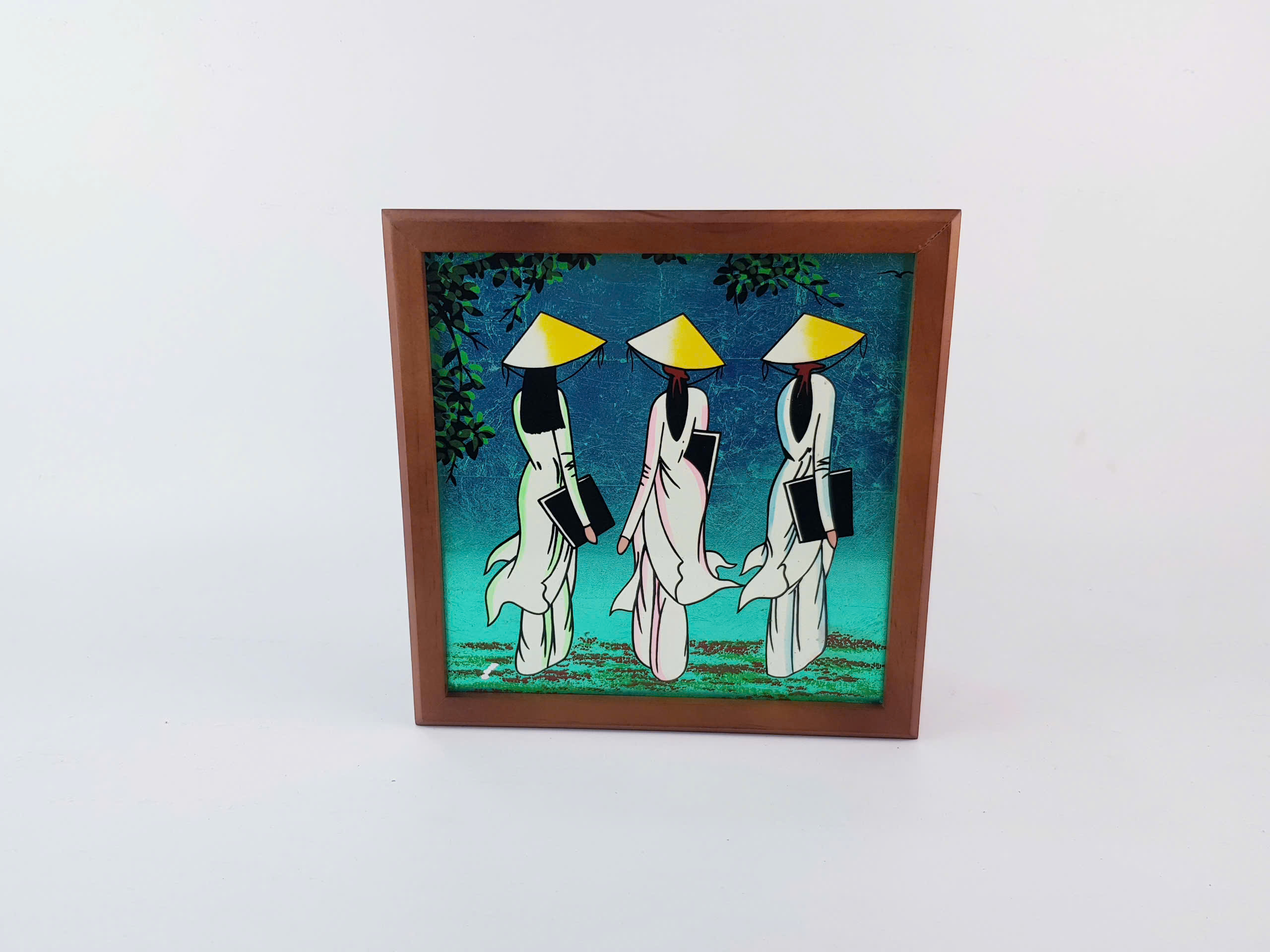 Hộp Gỗ Tranh Cô Gái