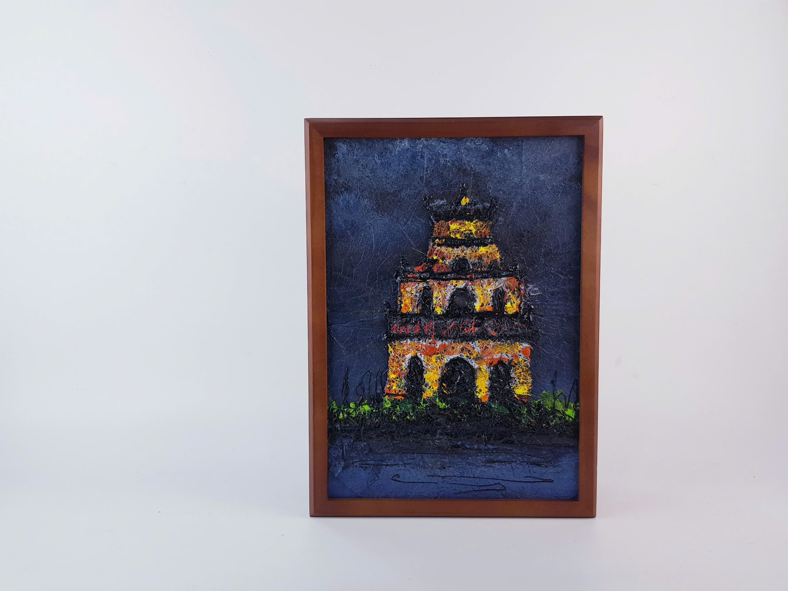 Hộp Chữ Nhật Nắp Tranh