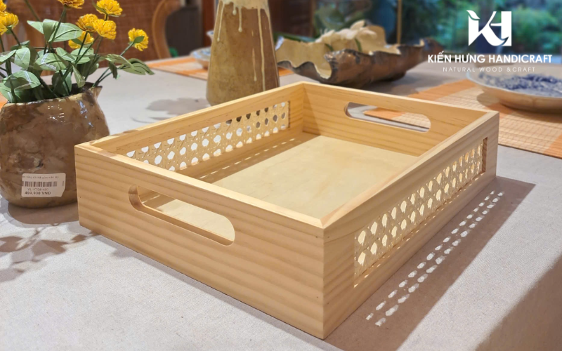 Khay Gỗ Tự Nhiên – Vẻ Đẹp Đơn Giản Nhưng Đầy Giá Trị