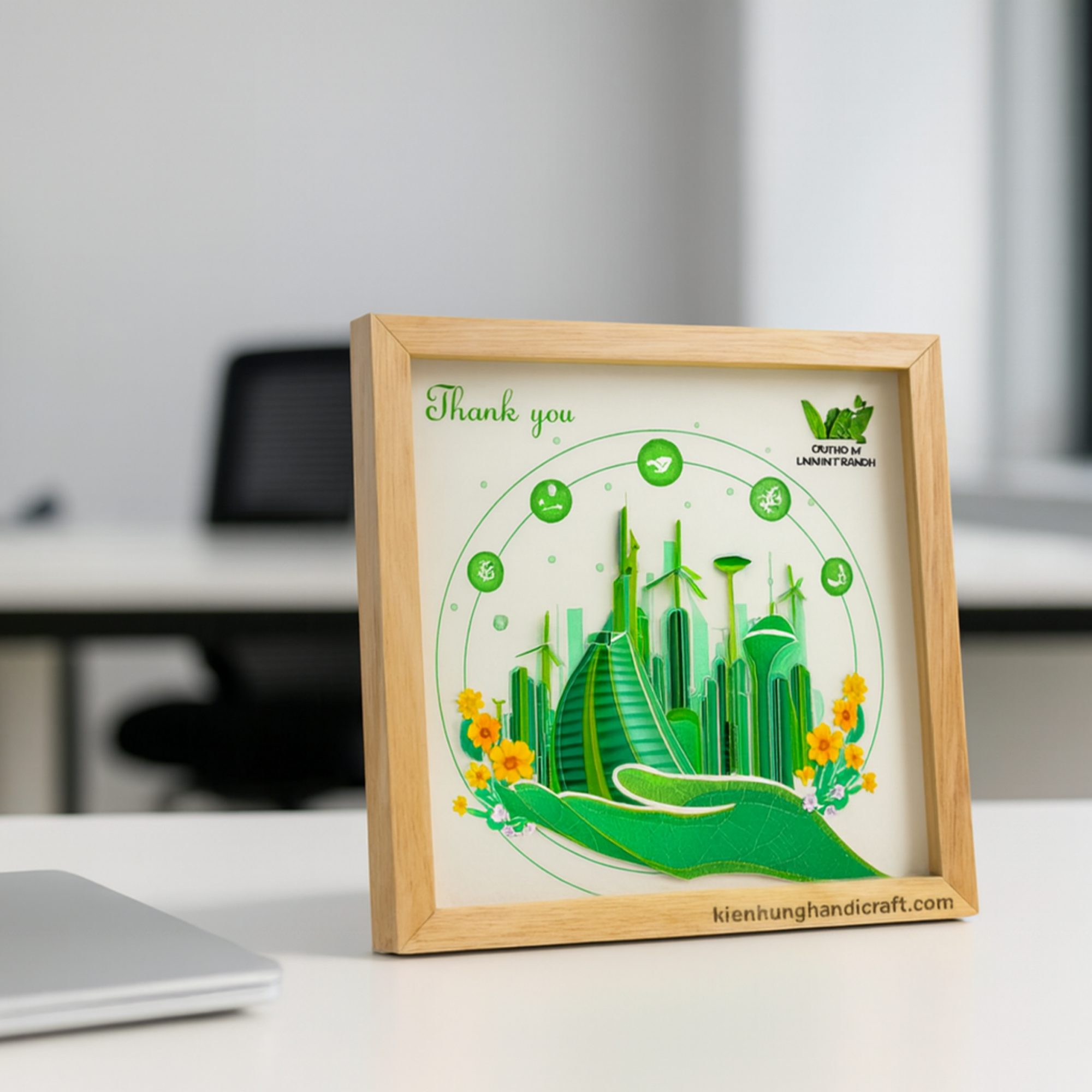 Khung Ảnh Vuông Xoắn Giấy