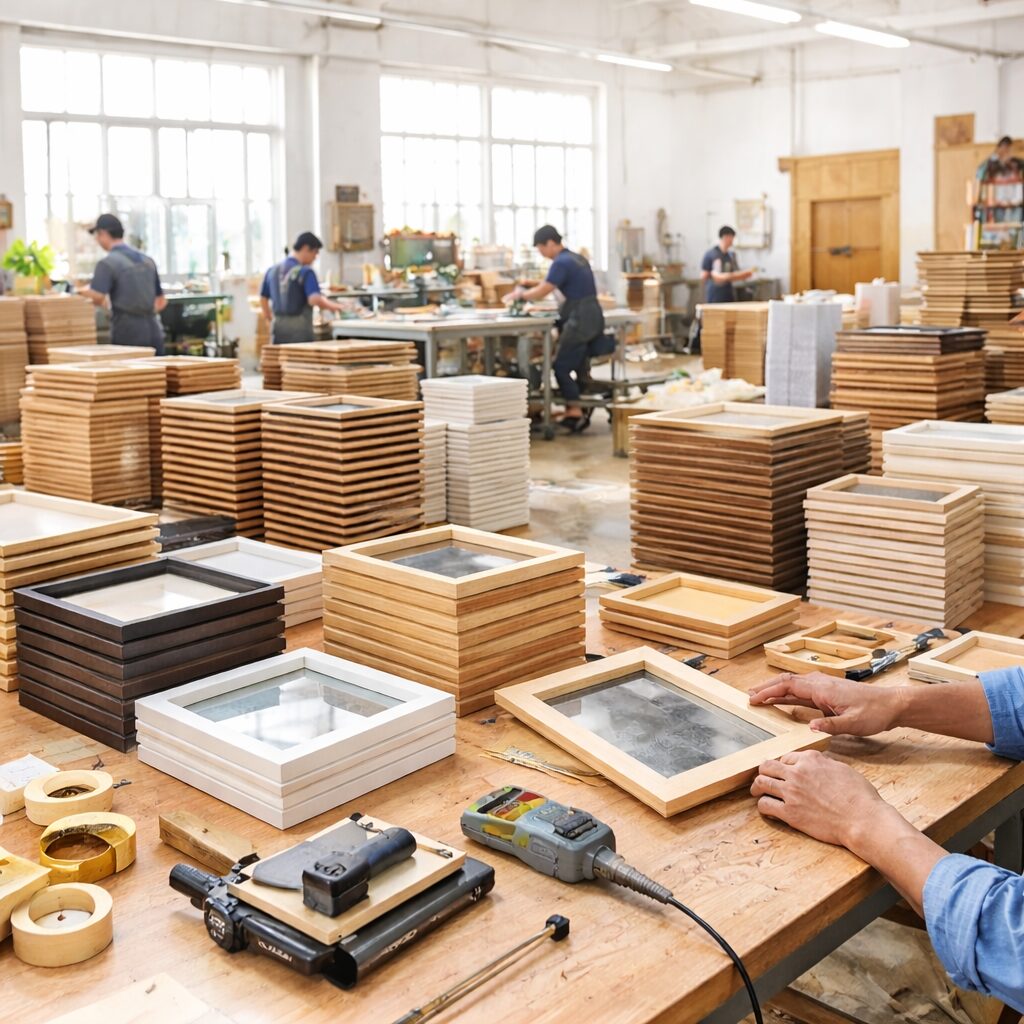 xưởng sản xuất khung ảnh gỗ xuất khẩu