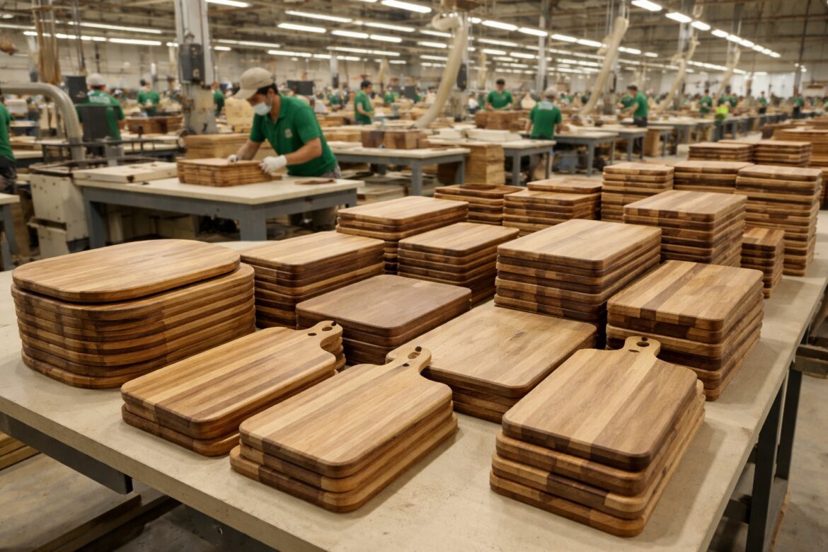 Xưởng sản xuất trực tiếp thớt gỗ