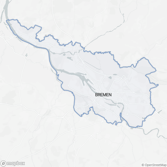 Kartenausschnitt des Dienstleistungsbereiches
