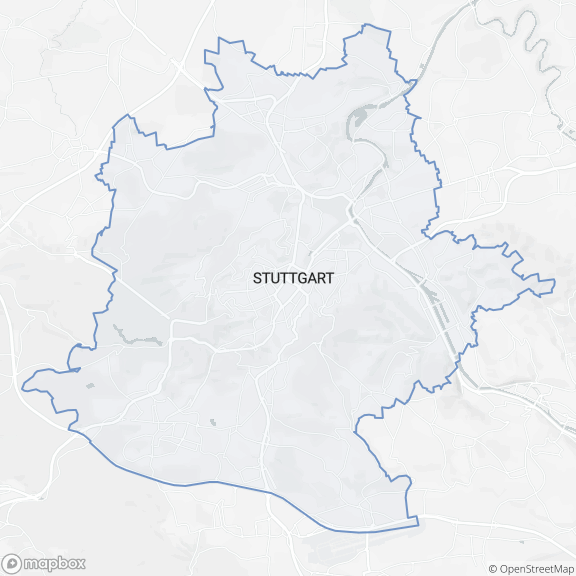 Kartenausschnitt des Dienstleistungsbereiches