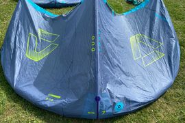 7m² Duotone Evo 2025 komplett mit TrustBar Quad Control 2024 12-24m