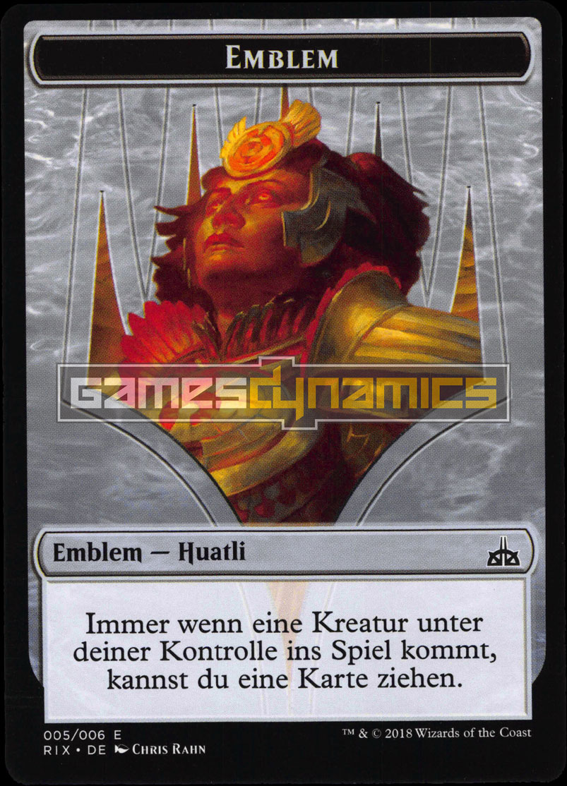 NM//M M Radiant Champion FOIL MTG Magic - Rivals of Ixalan Huatli