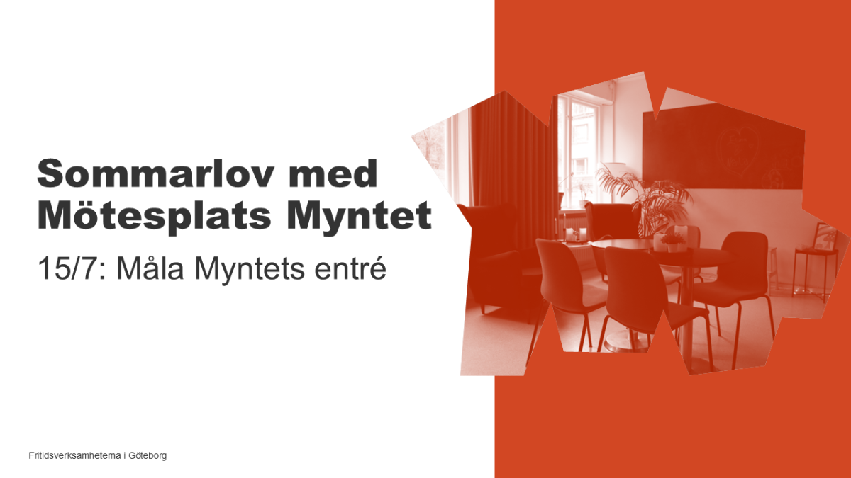 Bild till evenamnget Måla entrén till Mötesplats Myntet!
