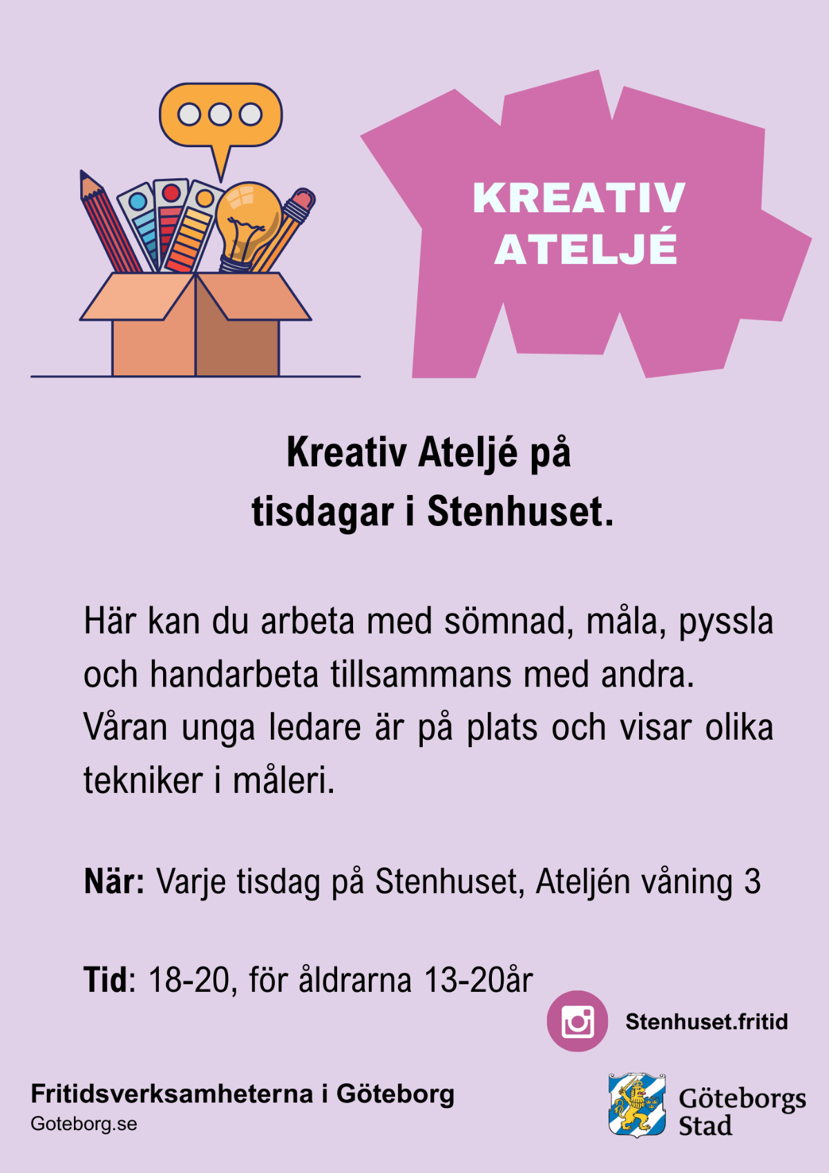 Bild till evenamnget Kreativ Ateljé