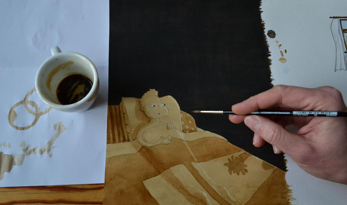 Workshop: Lär dig måla med kaffe & te!