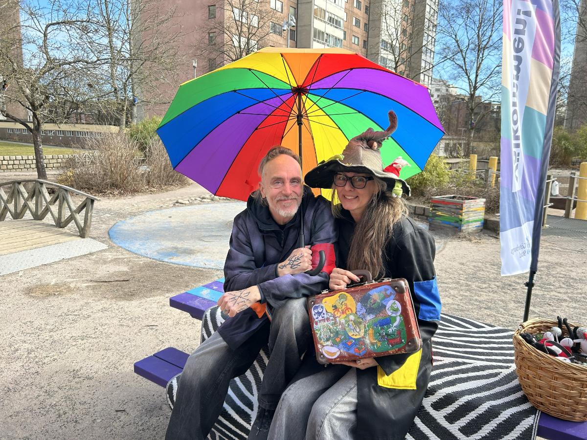 Sagostund i positivparken