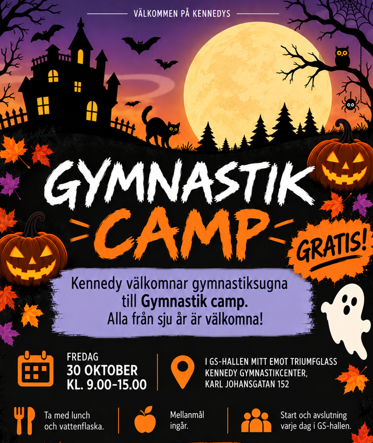 Gymnastikcamp på höstlovet - i Majorna