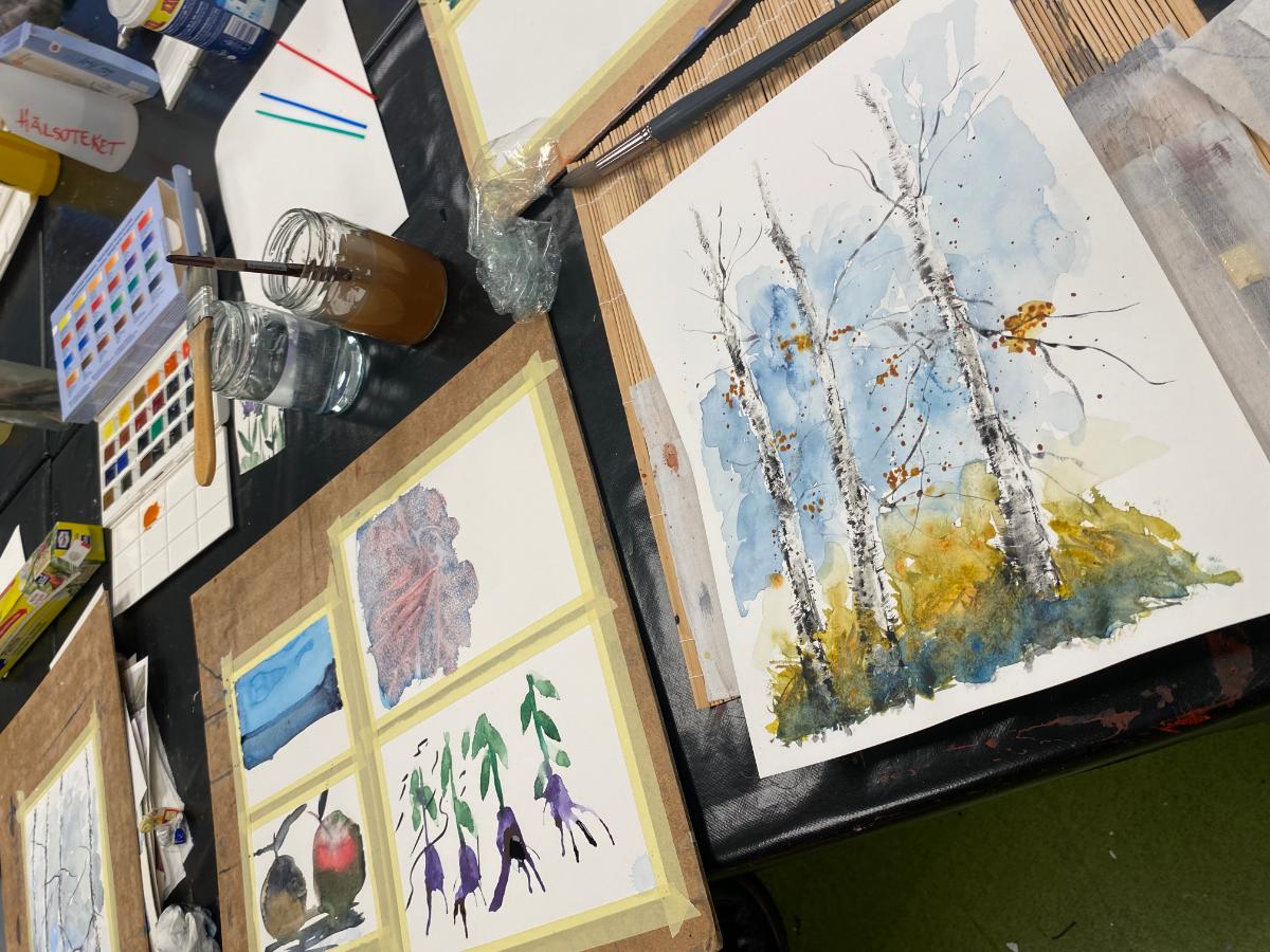Workshop -Måleri i blandteknik- för nybörjare