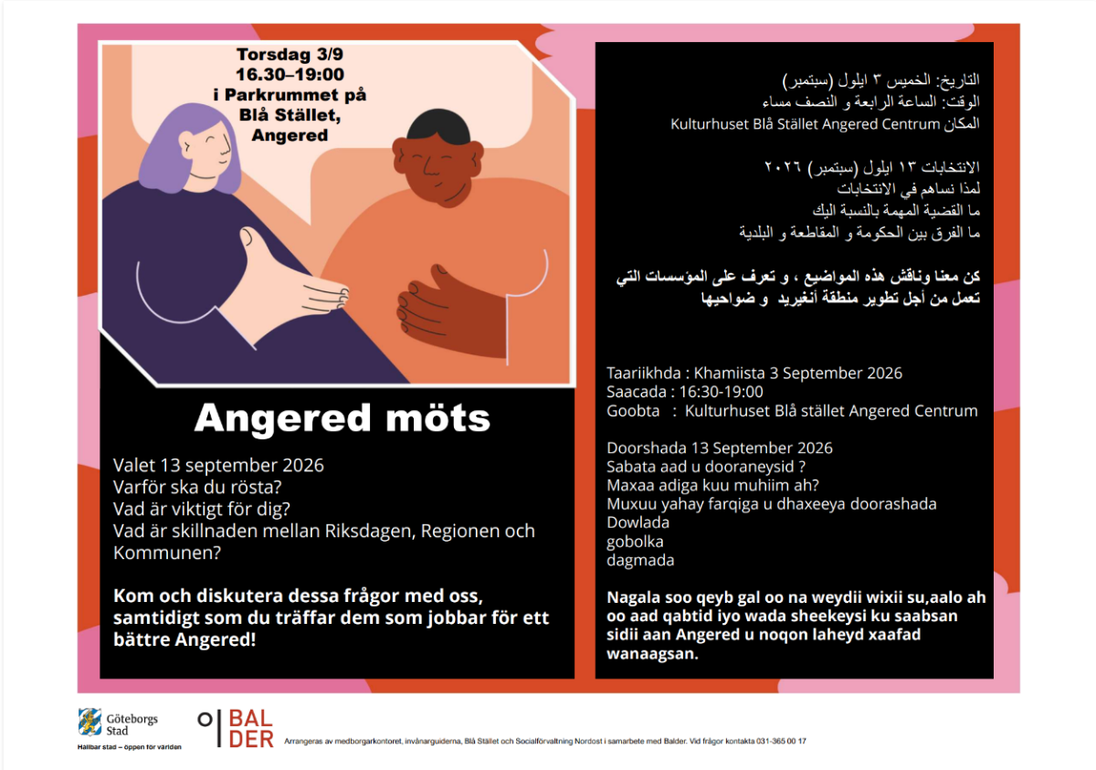 Angered Möts - Tema Valet 2026