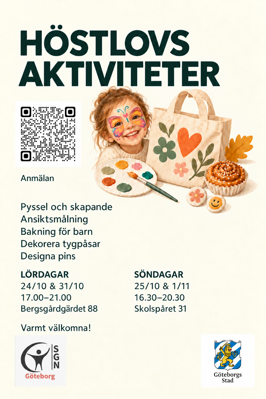 Höstlovsaktiviteter med pyssel och skapande