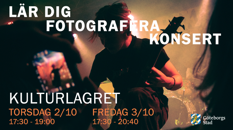 Bild till evenamnget Lär dig fotografera konsert