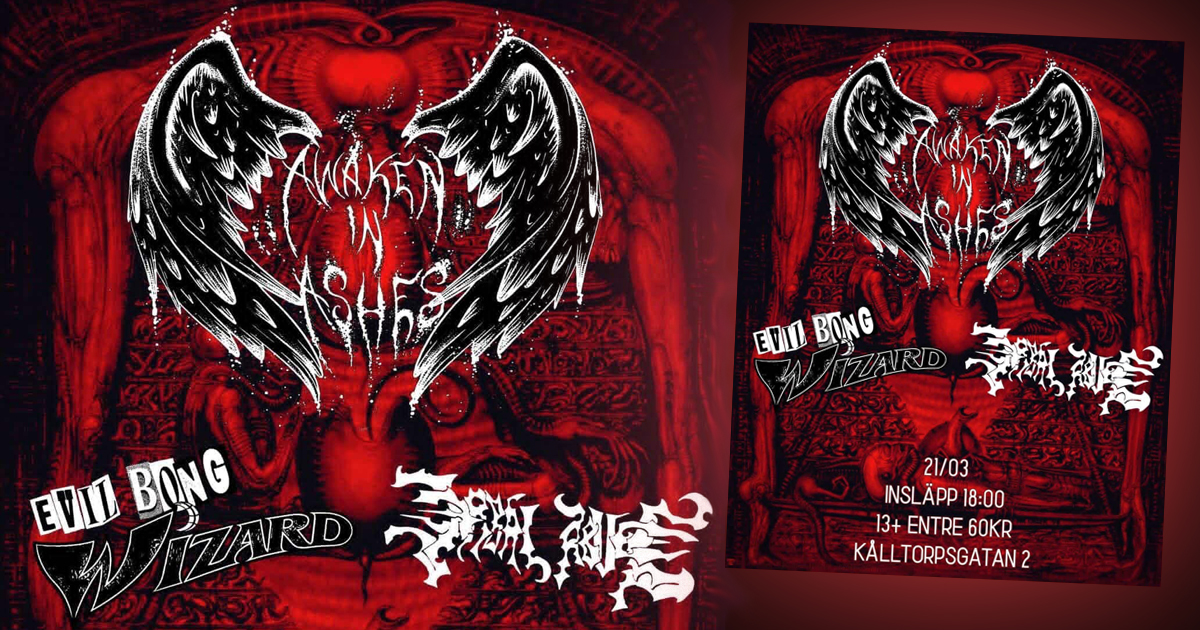 Bild till evenamnget Awaken In Ashes, Evil Bong Wizard, Verbal Abuse